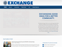 Tablet Screenshot of butteexchangeclub.org